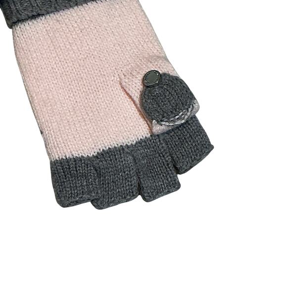 Calvin Klein Pink/Grey Flip-Top Glove Mittens and Infinity Scarf Gift Set NWT - Picture 4 of 9